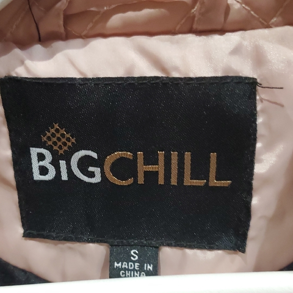 Big Chill Light Pink Puffer Jacket Winter Sporty Athliesure Daytrip Getaway Quil - Picture 2 of 6